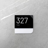 Room Number Sign with Braille – Acrylic Door Plaque for Hotels and Offices